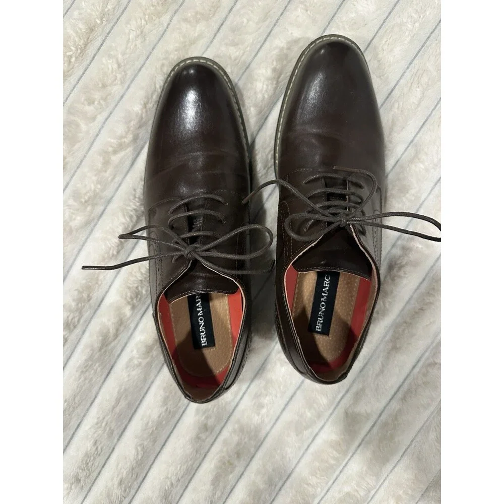 Bruno Marc Men’s Faux Leather Dress Shoes Size 8.5M